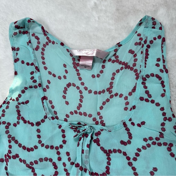 Y2K Victoria Secret Floral Mesh Tank Top - Picture 3 of 7